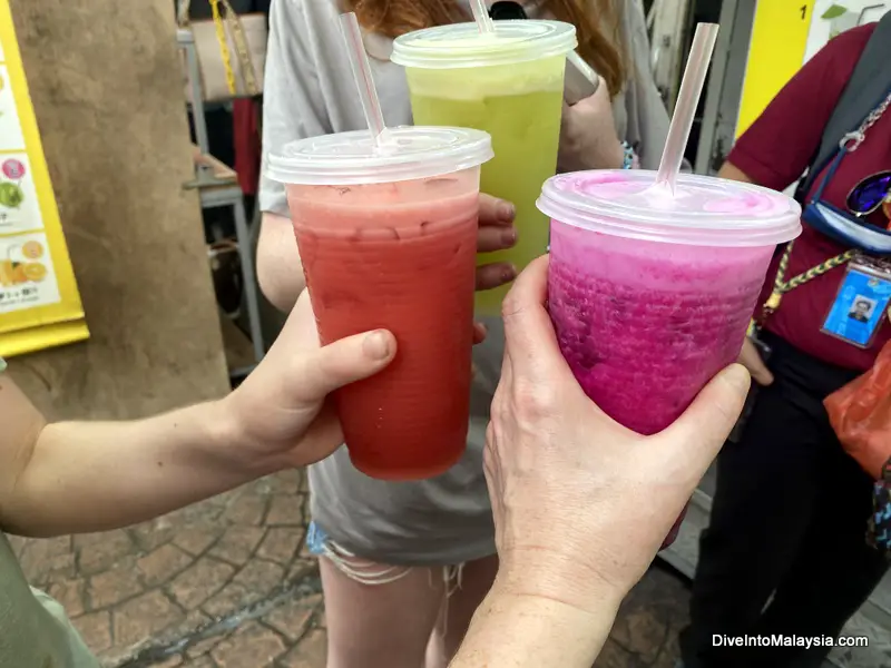 Kuala Lumpur food tour Fresh juices