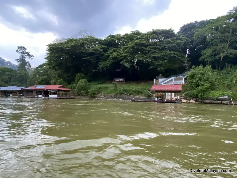 Mutiara Taman Negara Resort  The resort when looking over from Kuala Tahan Jetty