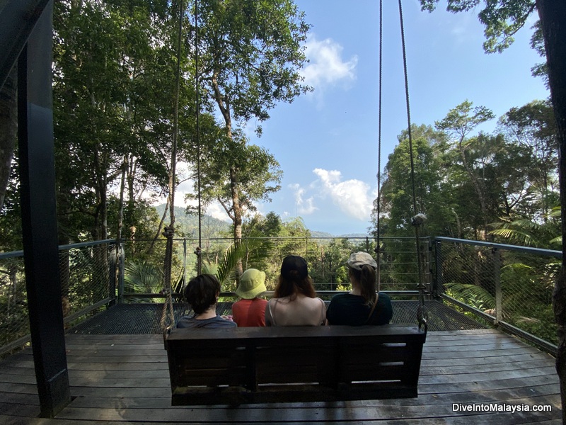 The Habitat Penang Hill overlooking swing