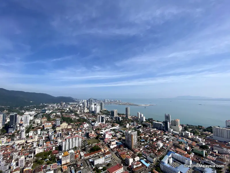 The Top Penang Rainbow Skywalk view