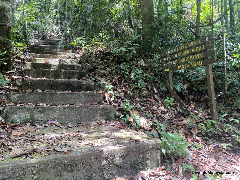 Lambir Hills National Park Miri signs for trails