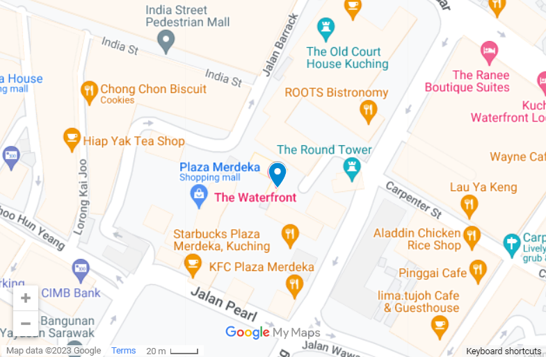 The Waterfront Hotel Kuching map