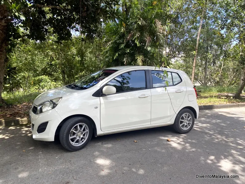 My hire car from Miri to Bintulu