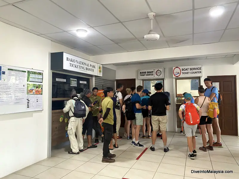 Bako National Park ferry terminal ticket counters