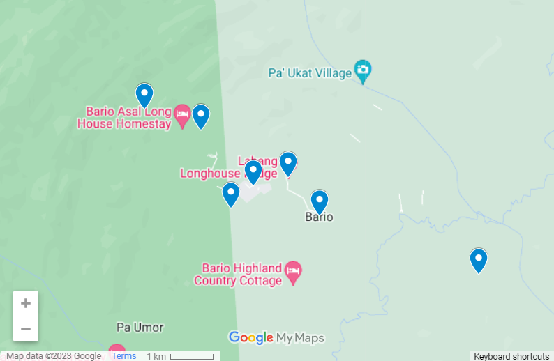 Kelabit Highlands map