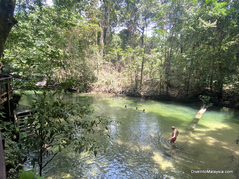 Amazing swimming spot outside Clearwater Cave