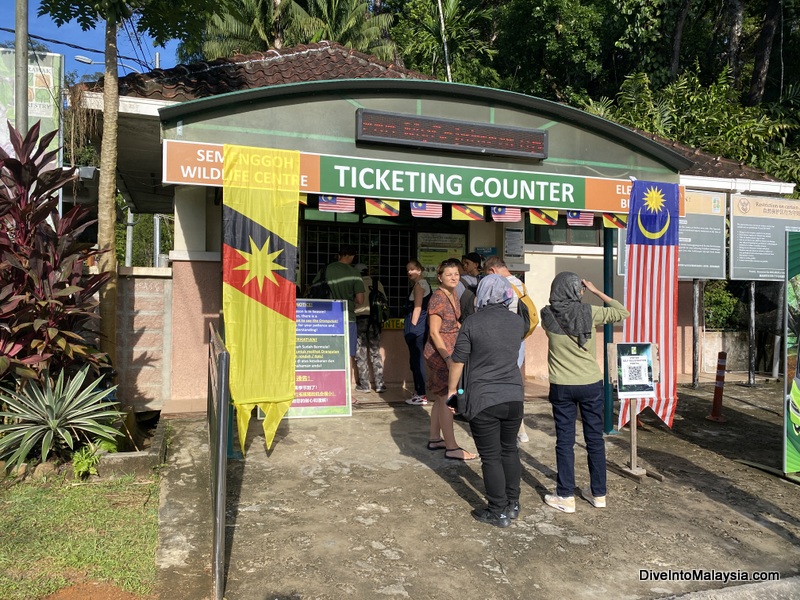 Semenggoh Wildlife Centre ticket counter