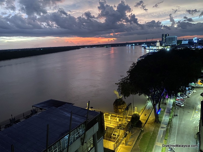 Sibu from Kingwood hotel room at night