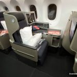 Qantas business class seat on 787