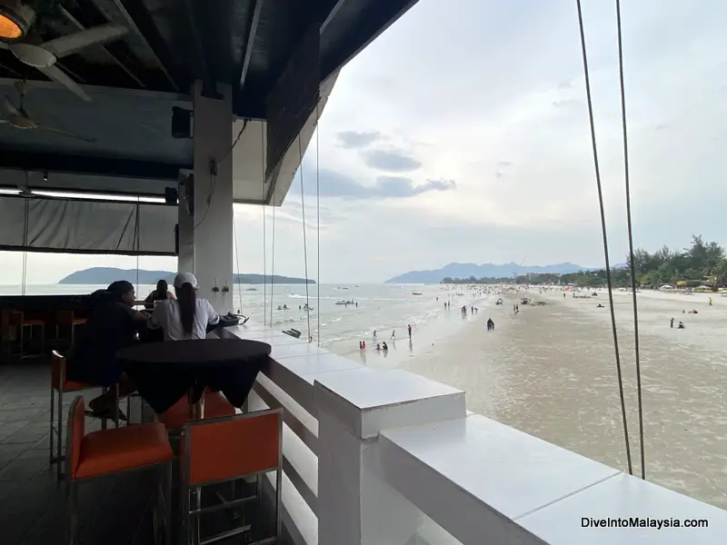 Enjoying a sunset drink at The Cliff by Pantai Cenang Langkawi