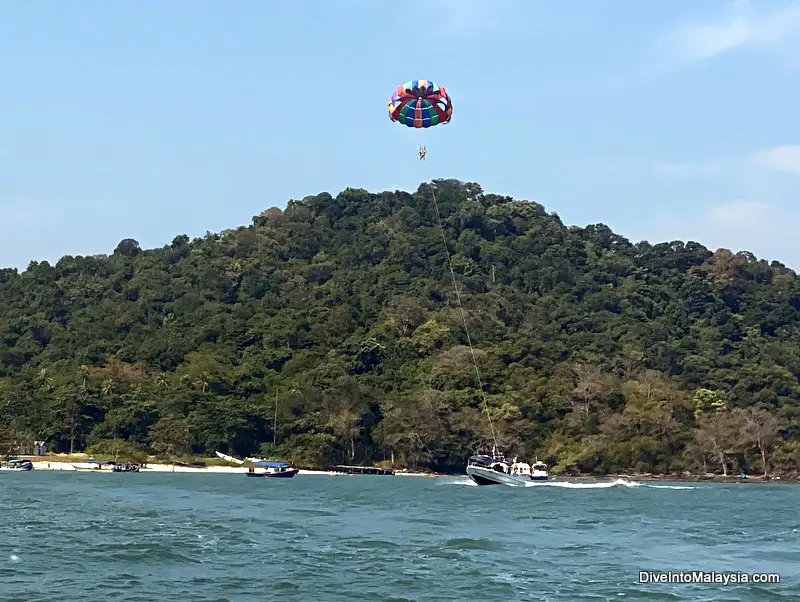 Parasailing at Pulau Beras Basah Langkawi