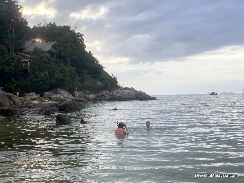 Koh Lipe with kids snorkelling at Sunset Beach