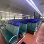 Inside our ferry to Langkawi from Kuala Kedah