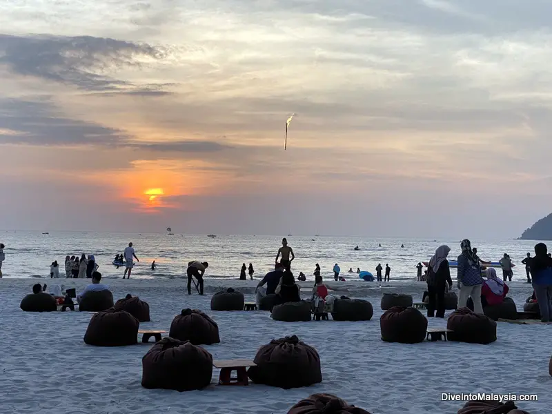 Fire show on Pantai Cenang Langkawi