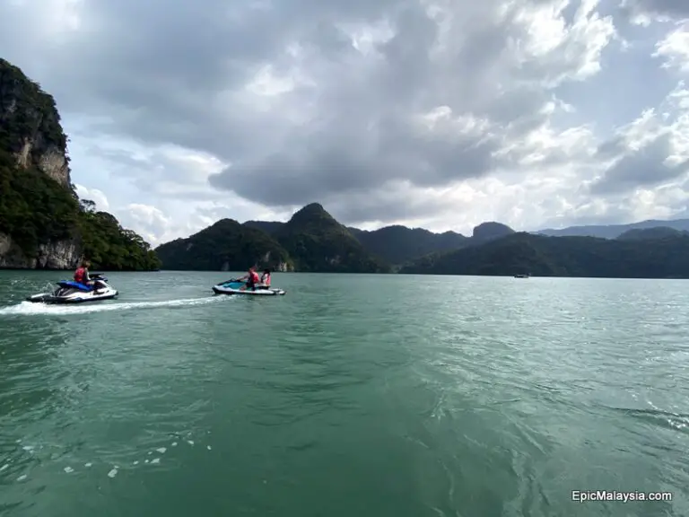 Jet skiing round Langkawi
