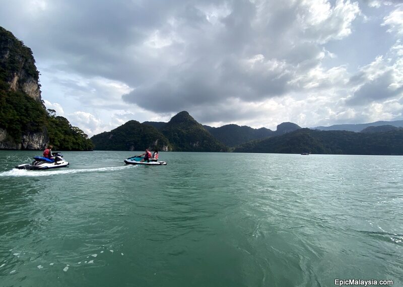 Jet skiing round Langkawi